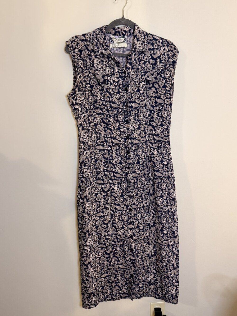 Vintage 1990s Hollywood & Vine Blue Dress Size M